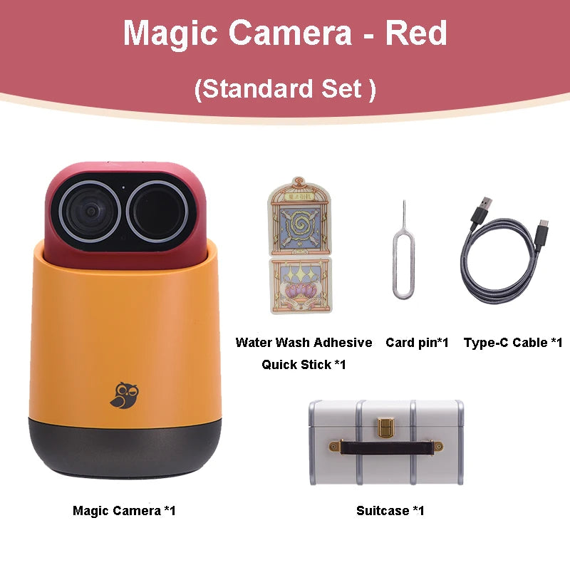 Xiaomo Magic Camera Vlog Camera 2.5K Intelligent Camera Household Wireless 360° PTZ Monitoring AI Wifi Infrared Night Vision