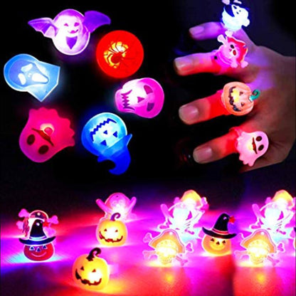 Halloween Dekorationen Halloween Glowing Brosche Ring