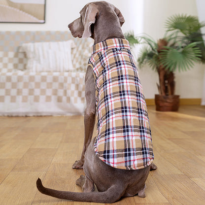 Winter Haustier Hund Kleidung Schwere Baumwolle Pet Kleidung Jacke Plaid Zipper Unten Jacke Haustiere Liefert