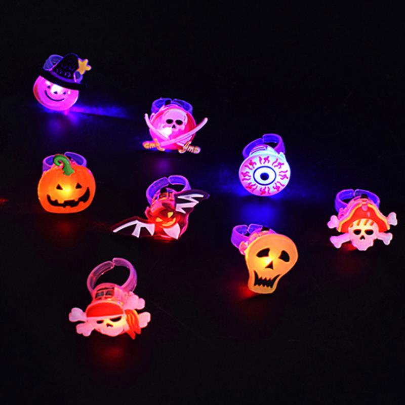 Halloween Dekorationen Halloween Glowing Brosche Ring