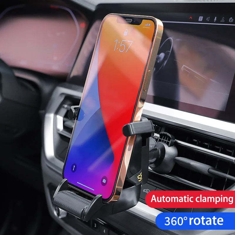 Racing Seat Shape Car Phone Holder Auto Air Vent Mobile Phone Clip 360 Degree Rotatable Car Cellphone Rack for Car Interior