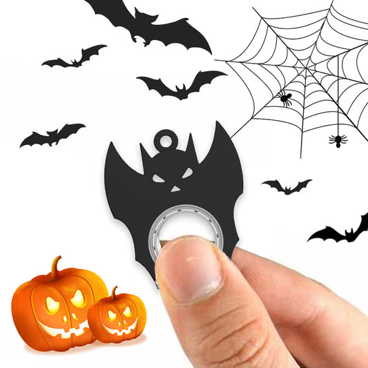 Halloween Kreative Fidget Spinner Spielzeug Bat Dämon Geist Keychain Hand Spinner Anti-Angst Spielzeug Lindert Stress Flasche Opener Erwachsene kinder Spielzeug